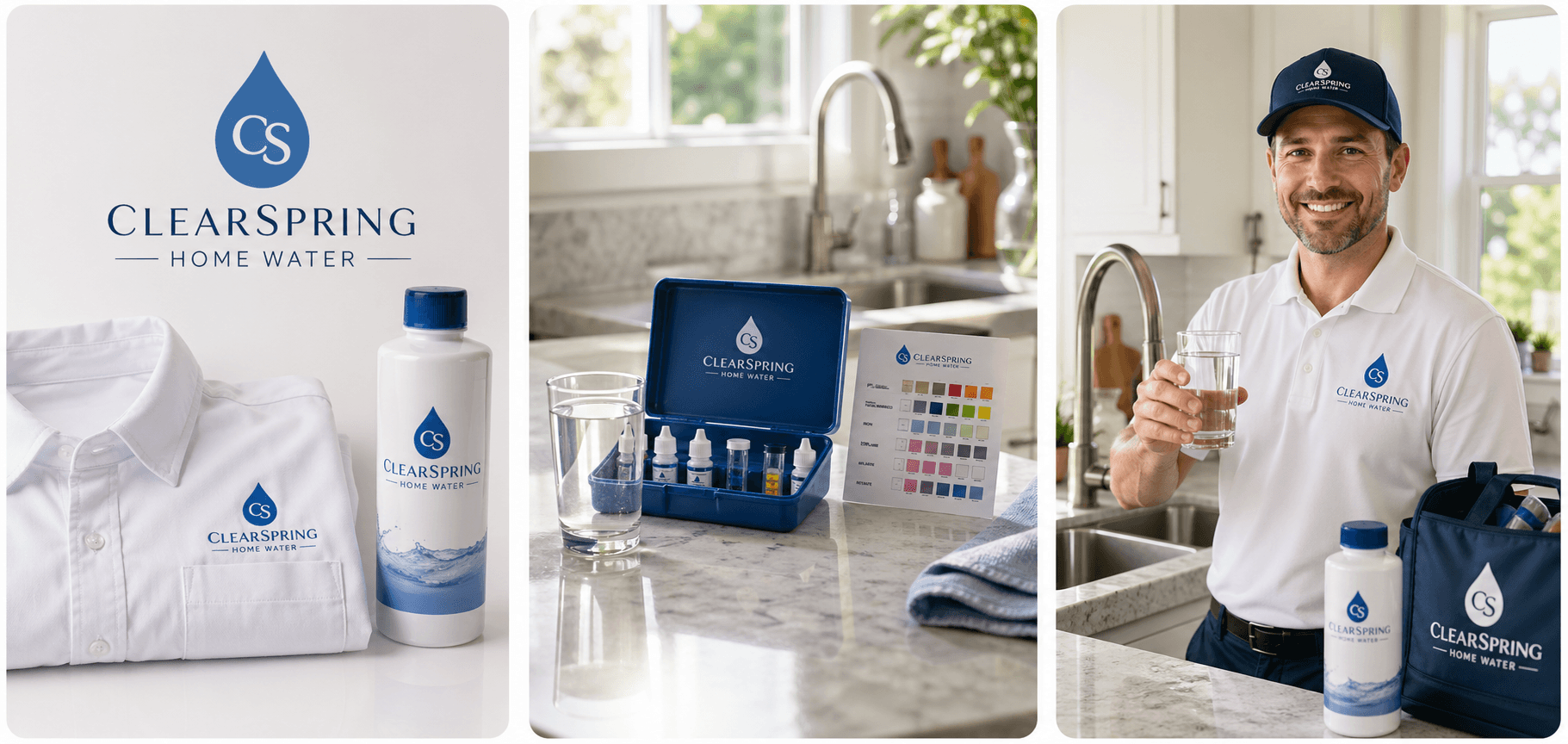 ClearSpring Home Water generated references and final visual